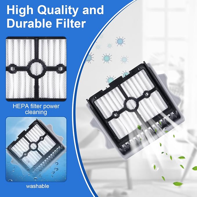 Roller Brush and HEPA Filter for Tineco Floor One Stretch S6/S7 Stretch Ultra/S7 Stretch Steam/i6 Stretch/i5 Stretch/S9 Artist steam/S9 Artist Pro Cordless Wet Dry Vacuum Cleaner Replacement Parts