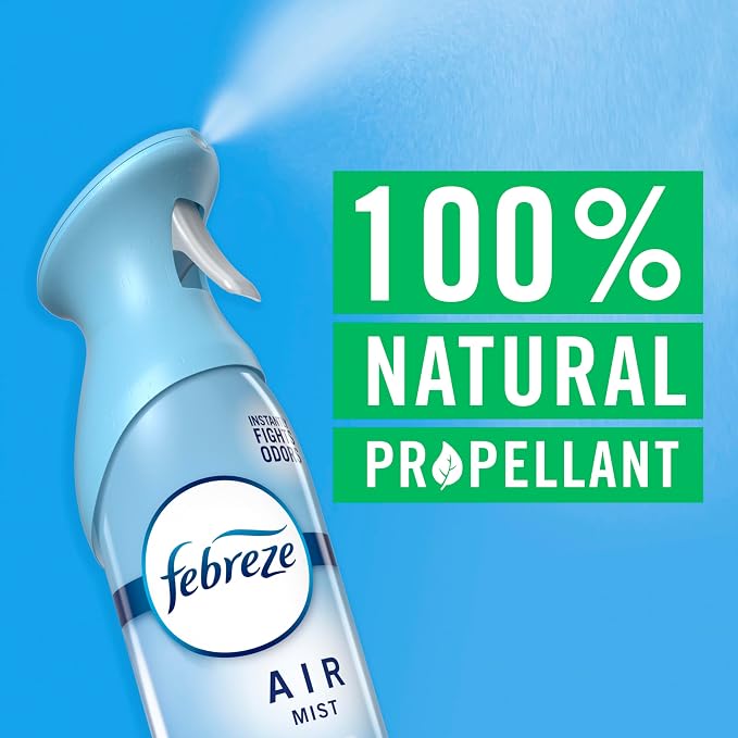 Febreze Air Mist, Air Freshener Spray, Odor Fighting Room Spray, Deodorizer for Home Bathroom Kitchen Office Apartment Dorm Room Classroom, Unstopables Fresh Scent, 8.1oz
