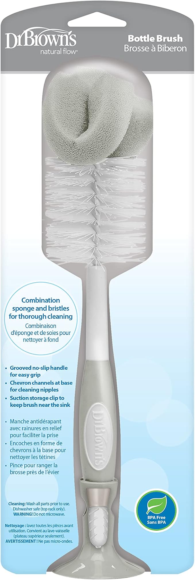 Dr. Brown's Bottle Brush, Gray, 1-Pack