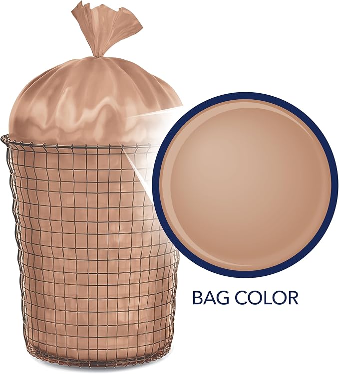 Color Scents 8 Gallon Trash Bags Twist Tie 45 Count Lavender + Sage