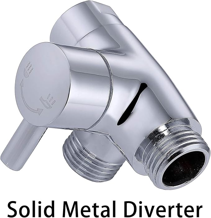 G-Promise Dog Shower Attachment with Flow Control | High Pressure, with Flow Control Lever, Extra Long Hose, Easy to Install, No-Drill Hook Mount
