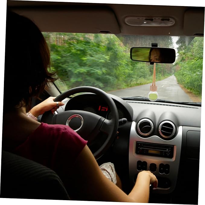 Cabilock 10pcs Car Perfume Bottles Empty Hanging Diffuser Pendants Air Freshener Car Accessories for Home Decor