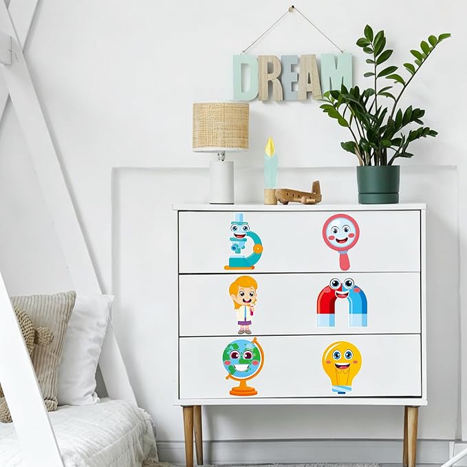 24 Sheets Science Make a Face Stickers, Make Your Own Science Stickers Mix and Match Sticker for Home School Classroom Crafts Activities Reward Birthday Party Favors