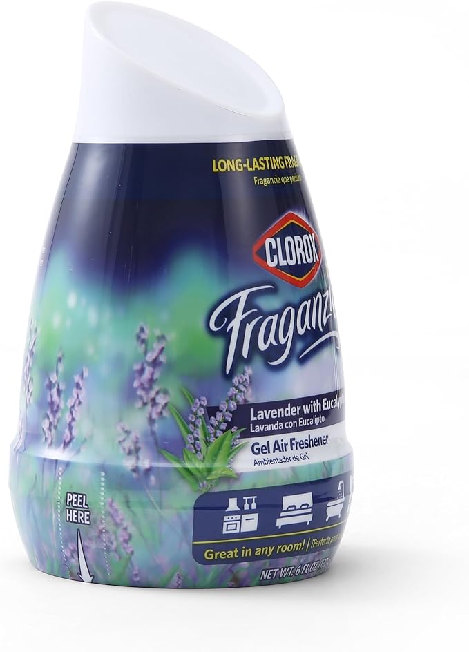 Clorox Fraganzia Gel Air Freshener Cone, Lavender Eucalyptus Scent, 6 Oz