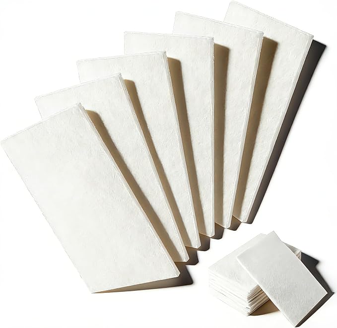 12PCS White Non Woven Pads & Non Scratch Scrubbing Pads 4x6 Inch | Light Duty Scouring Pad & Abrasive Surface Scrubber Multi Scouring Sponge for Polishing Cleaning Pads Non Abrasive