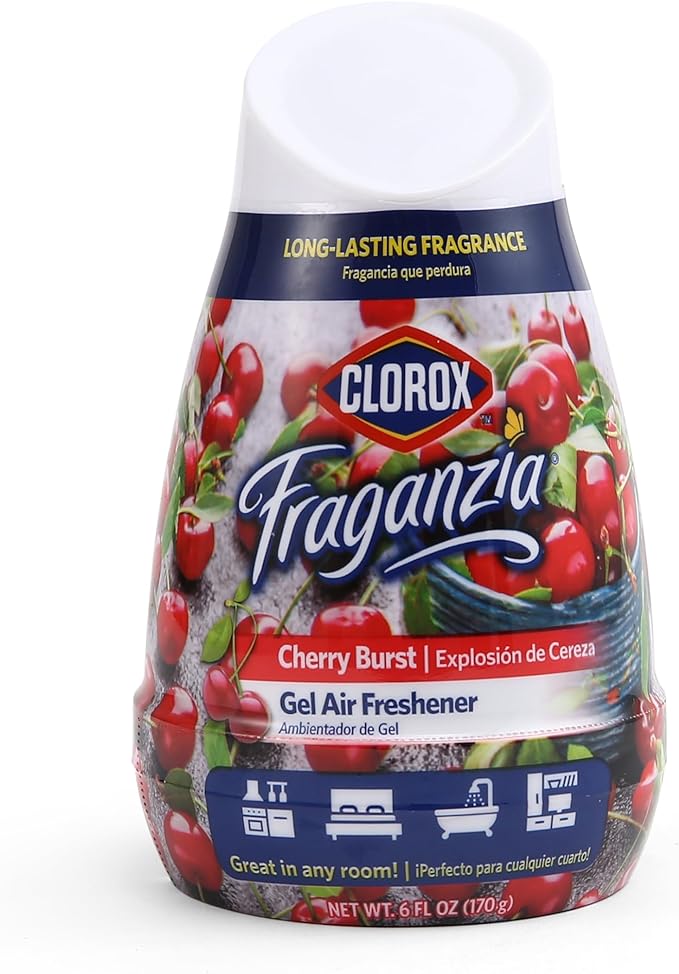 Clorox Fraganzia Gel Air Freshener Cone, Cherry Burst Scent, 6 Oz