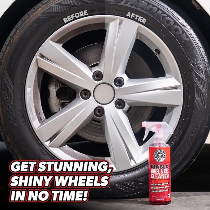 Chemical Guys 17-Piece Car Detailing Kit, Interior & Wheel Cleaner & Wash | Car wash soap, wheel cleaner, bucket, and brushes, 17 piece wash kit, complete DIY car wash and detail kit