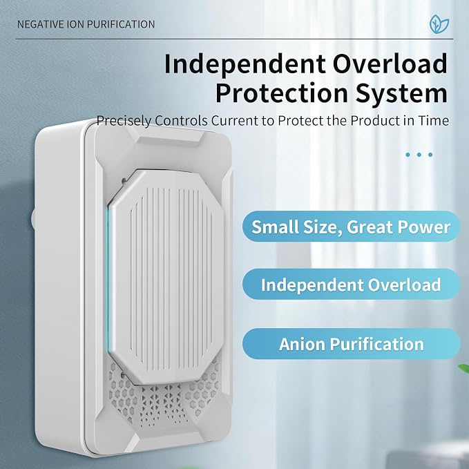 Air Ionizers for Home, 2026 Air Purifier 4 Pack Plug in Small Air Purifier for Bedroom Air Purifiers for Home Pets Mini Air Purifier Air Freshener Plug in for Home Dust Smoke Odor