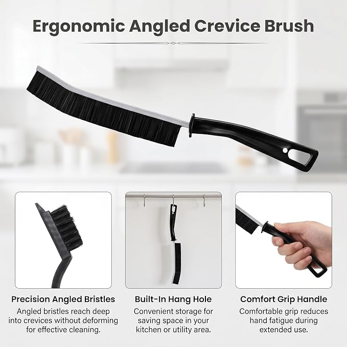 14Pcs Small Crevice Cleaning Brush Set, Hard Bristle Cleaning Tool, Multi-Purpose Cleaning Brushes for Kitchen, Bathroom, Corner, Sink, Cup, Grout, Tight Spaces