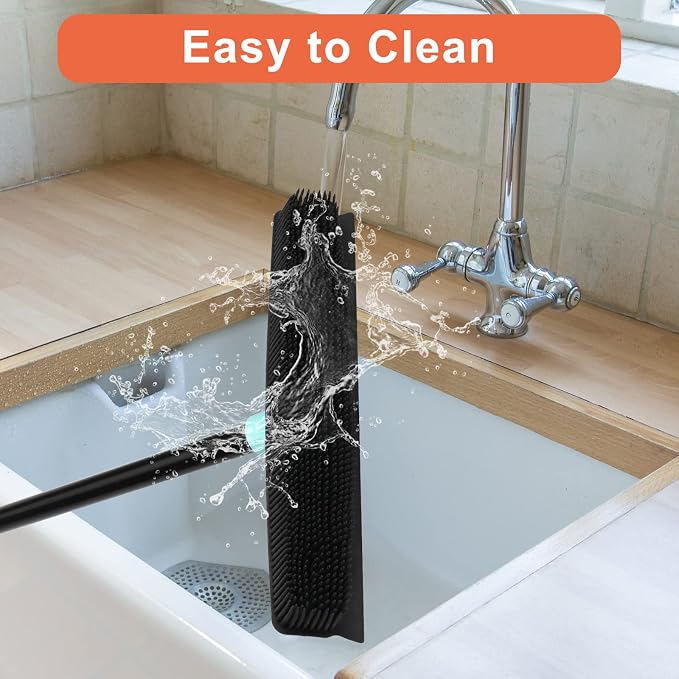 Rubber Broom Carpet Rake for Pet Hair Removal, Fur Remover Broom with 59" Telescoping Long Handle, Pet Hair Broom with Squeegee for Carpet, Hardwood Floor, Tile | Fur Remover Broom Pet Hair Broom with Squeegee for Carpet, Hardwood Floor, Tile, 59" Tele...