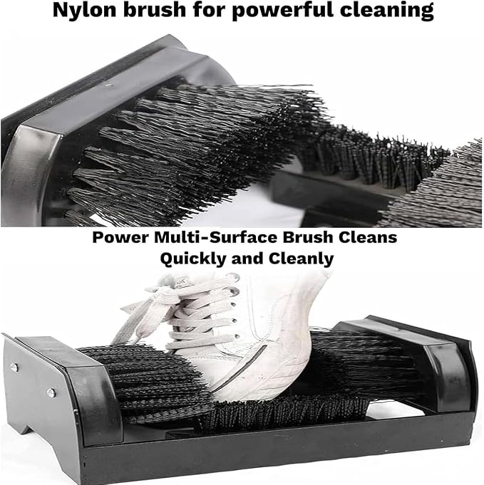 Heavy Duty Boot Scrubber Brush, Mud Cleaning Tool with Handle, Outdoor Shoe Brush, Effective Mud Remover for Entryway, Farmhouse, Garden Use