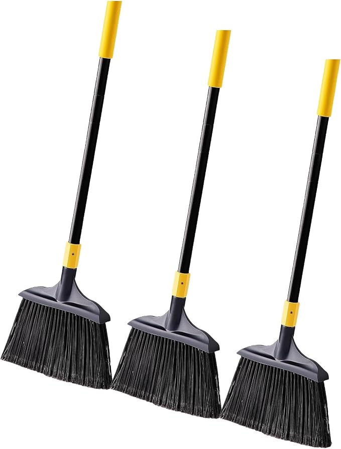 Yocada Commercial Broom Outdoor Indoor Commercial 3 PCS 54Inch (Pack of 3)