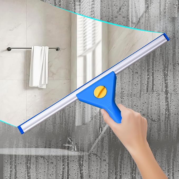 Professional Window Cleaning kit, 2-in-1 Window Squeegee with 122" Extension Poles, Suitable for Indoor & Outdoor Windows, High Glass, High Windows, Multi-Purpose Car Windshield Cleaning