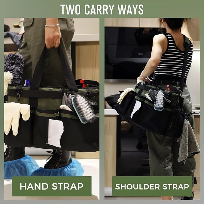 Cleaning tools, handbags, deep cleaning, housekeeping services, cleaning bags, butler's car storage bags (Royal blue)