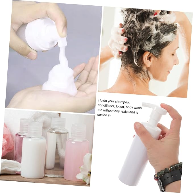 PartyKindom 4pcs Pressurized Spray Bottle for Hand Portable Travel Bottle Pump Face Wash Dispenser