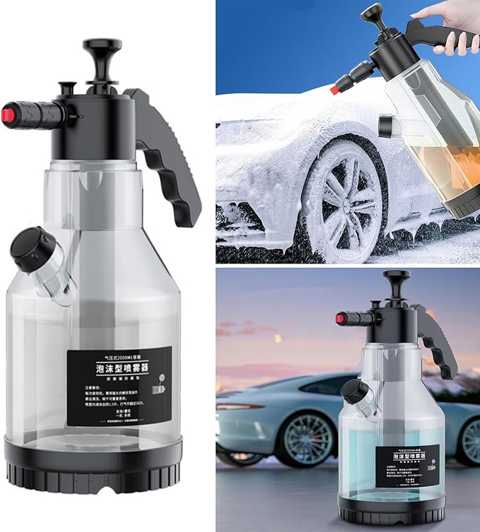 ljhnba Car Foam Sprayer 2Liters Snow Pumps Action Pressure Bottles for Garden Watering Water