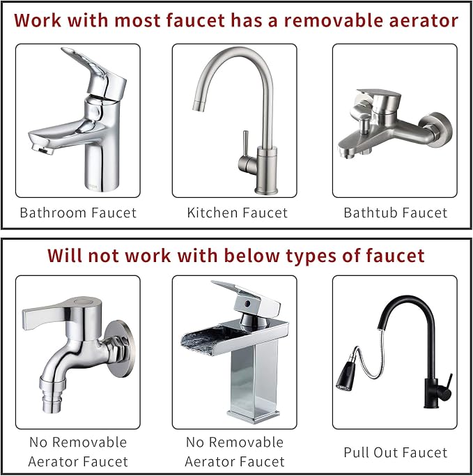 ZCONIEY Sink Faucet Sprayer Attachment Hair Pet Rinser Showerhead with Stop Water-saving Function