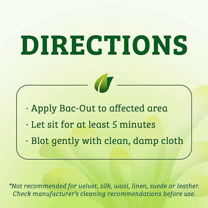 Biokleen Bac-Out Enzyme Cleaner Spray and Stain & Odor Remover for Pet Stains, Laundry, Diapers, Wine, Carpets, & More, Eco-Friendly, Non-Toxic, Lime Scent, 32 Ounces (Pack of 2)