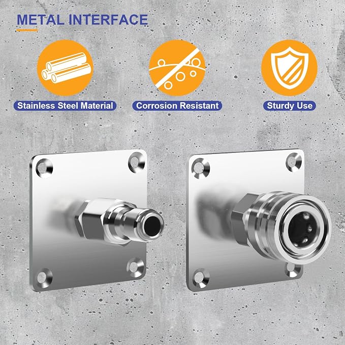 4 Sets Foam Cannon Holder, 1/4" Quick Connect Pressure Washer Holder | Automatic Foam Cannon Mount, Stainless Steel Pressure Washer Nozzle Tip Holder for Foam Accessory Tool Holder, Easily Install