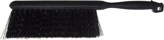 Sparta Counter and Bench Brush, Polypropylene Bristles, 8 Inch, Black | Flo-Pac, Polypropylene Block, Fine Dust and Sawdust, Smooth Surfaces, 13-Inch Overall Length, BPA Free