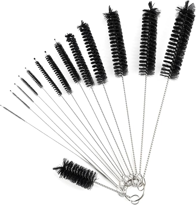 Straw Cleaner Brush, 14PCS 8.3 Inch Nylon Tube Brush Set, Bottle Cleaning Brushes for Sippy Cup, Tumbler, Water Bottle, Tight Spaces