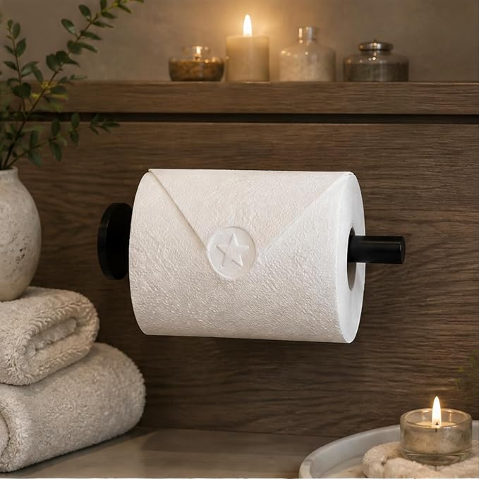 Toilet Paper Stamp Seal Press, Star Embosser with Water Reservoir | Star stamp, 1.18 in toilet tissue embosser for hotel rooms, guest baths, staging, housekeeping