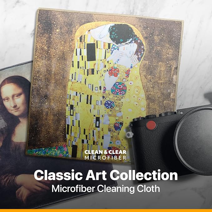 Large [6 Pack] World Best Classic Art Collection Microfiber Cloth - Ultra Premium Quality Microfiber Cleaning Cloths(Best for Camera Lens, Glasses, Screens, and All Lens.), Microfiber Cloth