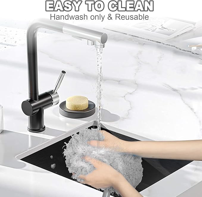 Eunice Ceiling Fan Cleaner Duster with Extension Pole | 13-78Inch Reusable Fan Blade Cleaning Tool for Cobweb Walls and Door Window