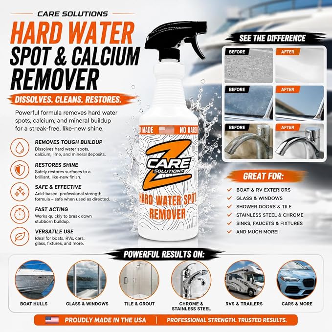 Home Cleaning Kit by ZCare Solutions Hard Water Remover, All in One Cleaner, & Odor and Stain Remover Bundle for Homes, Kitchens, Bathrooms, Bedrooms, and more