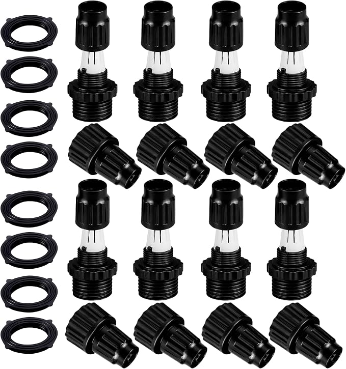 8 Pack Expandable Hose Repair Kit, Plastic Flex Hose Repair Kit Hose Female Male Connectors Accessories, Repair Connectors Will Repair ¾ Flex Hose Repair Kit. and Quickly