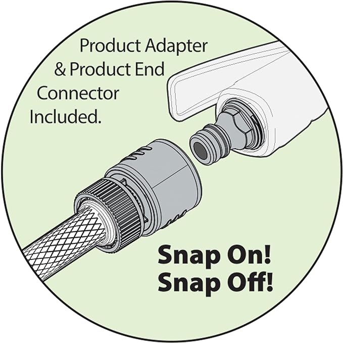 Melnor 65173AMZ RelaxGrip 8 Pattern 16" Pivoting Wand Bundle, Metal, Black, Yellow | 65173AMZ | Easy Thumb Operation | Comfortable Grip | Less Hand Strain | Water Hanging Baskets | Hard-to-Reach Watering