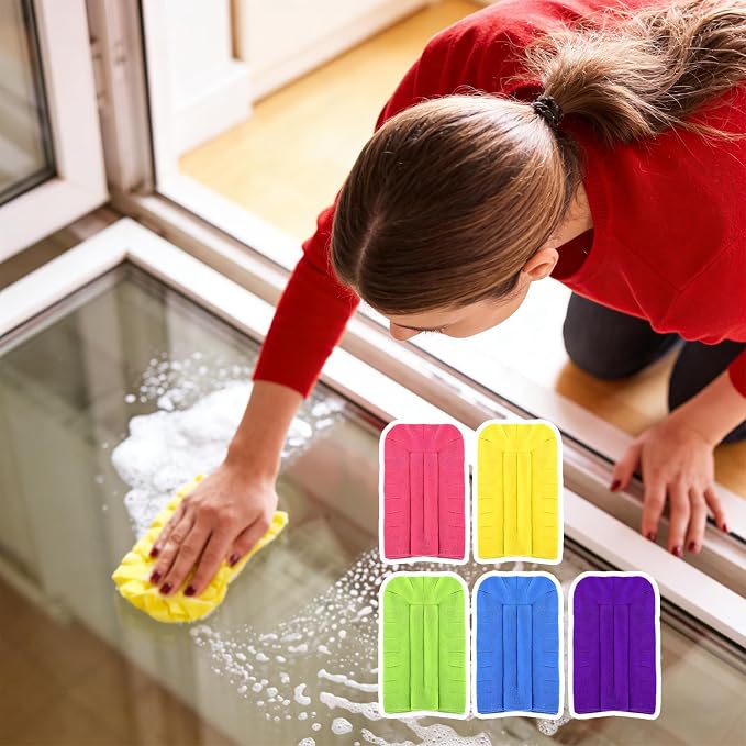 Washable Dusting Set Complete Rotation for Every Marks Needs on Surfaces Floors Household Supplies
