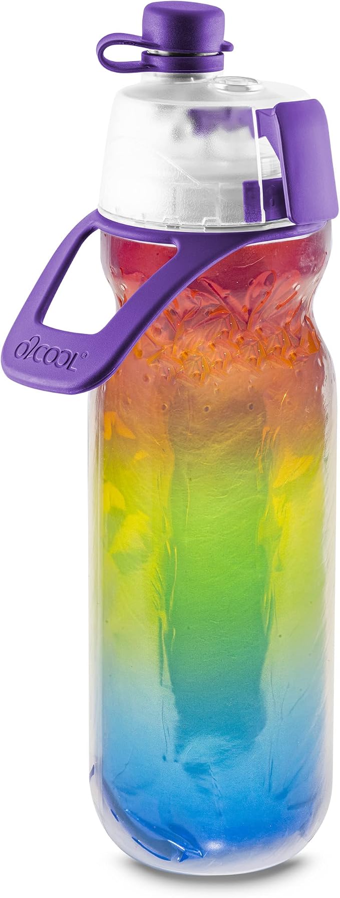 O2COOL Mist N Sip 20 oz Misting Reusable Sports Water Bottle Pride
