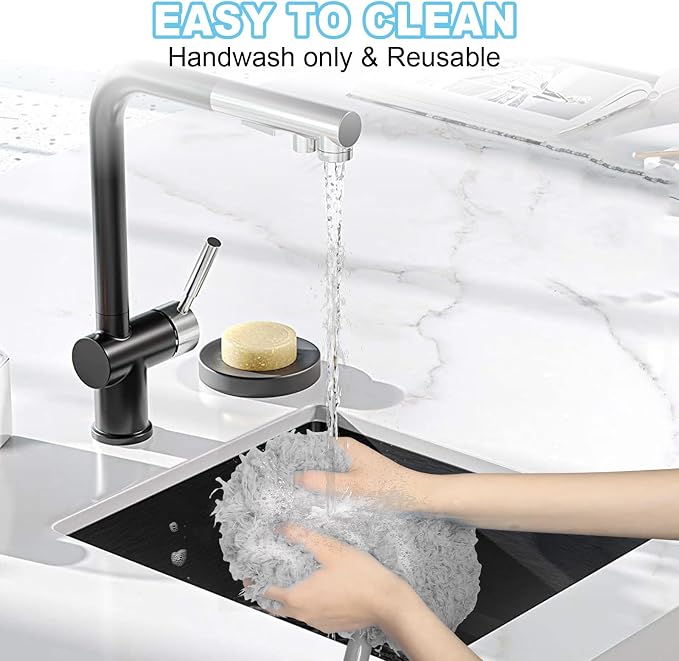 Eunice Ceiling Fan Cleaner Duster with Extension Pole | 13-78Inch Reusable Fan Blade Cleaning Tool for Cobweb Walls and Door Window