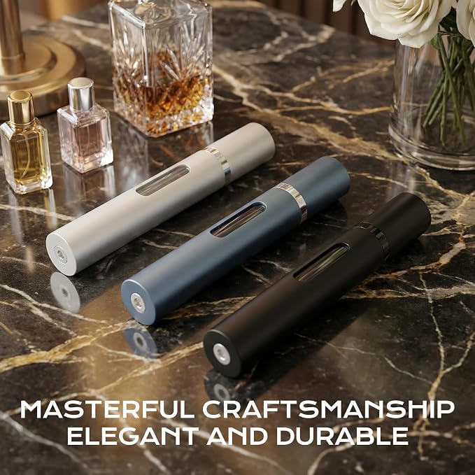 Perfume Travel Refillable, Bottom Filling Fragrances atomizer sprayer | 3PCS 10ml travel bottle for perfumes, Mini Cologne Dispenser,Portable Sprayer, Perfect Travel Size Essentials for Men & Women