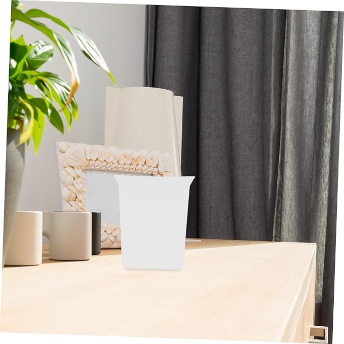 Cleaning Supplies Caddy Elegant Portable Organizer for Hotel Rooms Sturdy Plastic Design with Generous Capacity for Cleaning Supplies and Guest Amenities White