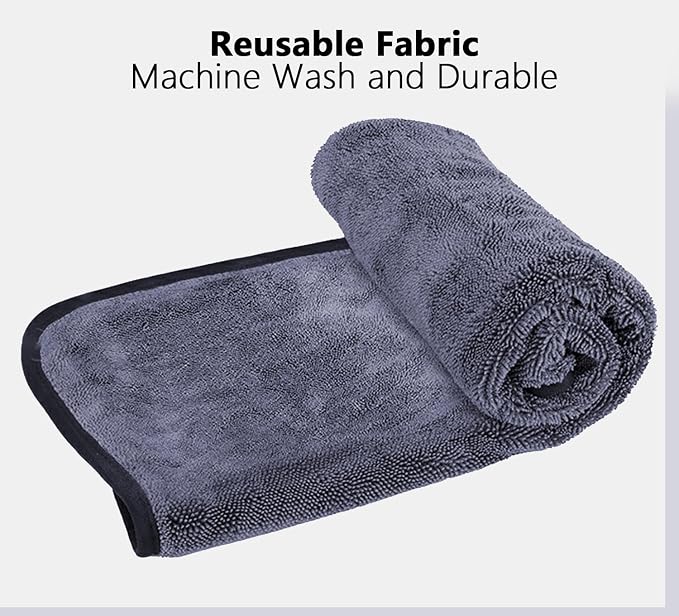 Shiny Shower Cleaning Cloth, Super Absorbent Bath Towels, Shower Doors Drying Towels, Streak Free Glass Window Car Mirror Microfiber Cleaning Cloths (1, 16"X24")