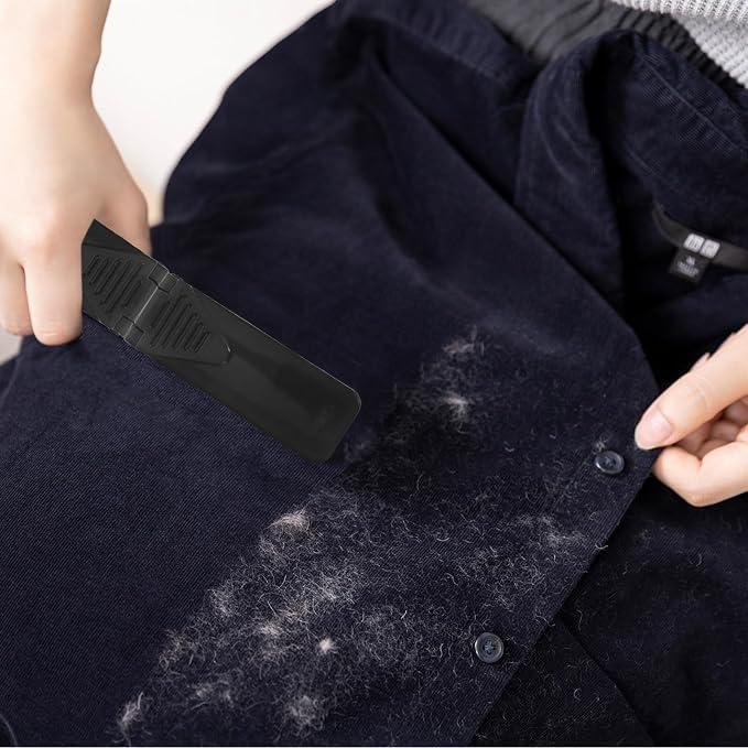 4pcs Foldable Lint Remover Brush Set with Electrostatic Cleaning for Clothes and Pet Hair, Portable Dust and Fabric Hair Remover Tool for Travel and Housekeeping