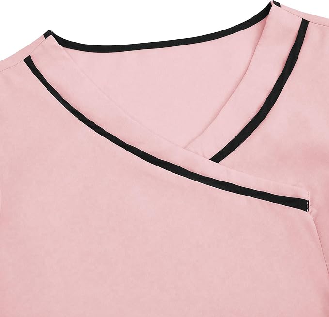 Housekeeping Uniforms - Women Lightweight Stretchy Scrubs for Cleaning Job, Breathable & Easy Care & Moisture-Wicking