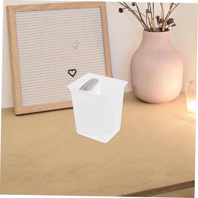 Plastic Storage Basket for Organizing Cleaning Supplies Portable Bin for Housekeeping for Bathroom and Hotel Use Design White