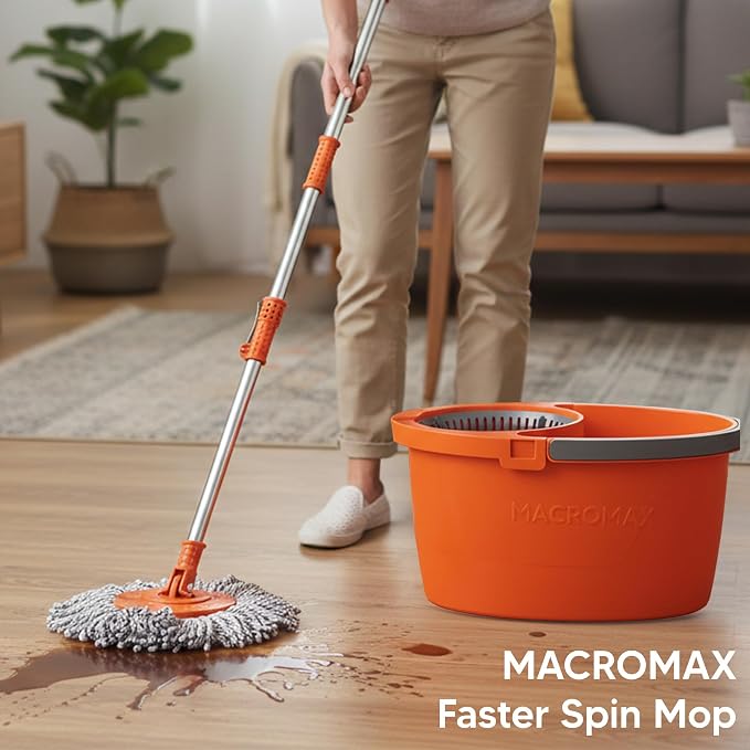 Cleaning Supplies Bundle Spin Mop Bucket Set Home Cleaning Kit Microfiber Cloth Sponge Household Set