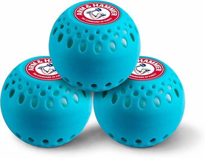 Arm & Hammer OdorBusterz® Odor Eliminator Balls, Sea Breeze, 3 Count – Baking Soda Odor Control for Closets, Drawers, Hampers & Small Spaces