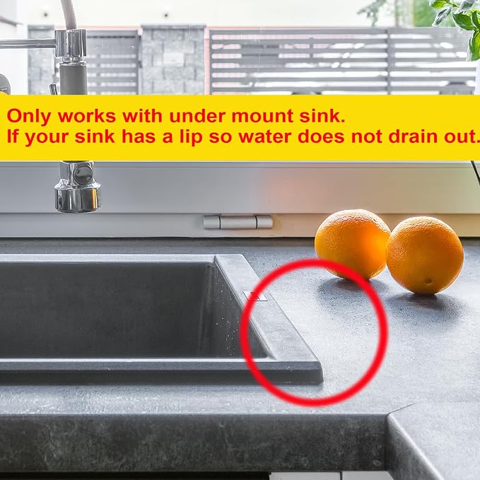 GUUKIN Sponge Holder for Kitchen Sink, 5x3.5 Inch Auto-Draining Soap Tray & Sink Organizer | Compatible with Scrub Daddy, Keep Countertops Dry, Kitchen Sink Accessories (Grey)