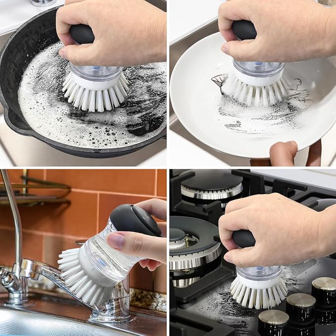 Palm Brush Refills for OXO Palm Brush, 6 Pack Dish Brush Replacement Head | Palm Brush Replacement Head