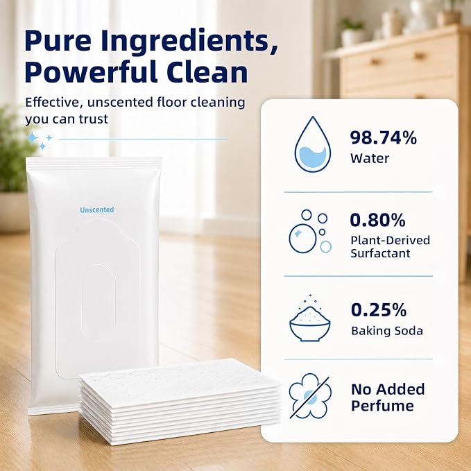 20 Count XL Wet Pads for Swiffer Sweeper XL, Unscented Disposable Refills | Pre-Moistened, Unscented, Disposable, Soft Nonwoven Pads, 10-Count Packs, For Sealed Hard Floors