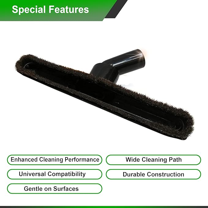 Selgo Universal 1 ¼ Inch (32mm) Black Vacuum Cleaner Floor Brush 10" Wide (Pack of 2)