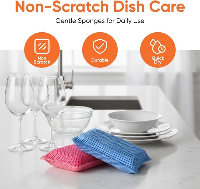 Superio Passover & Spring Cleaning Essentials – Broom, Dustpan, Towels, Sponges, Brushes, Duster, Eraser & Scouring Pads, Multi-Purpose Home & Kitchen Set