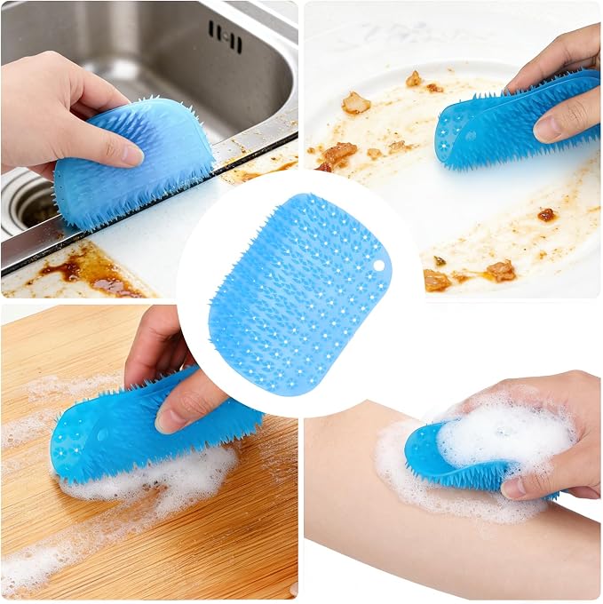 3-Pack Egg Washer, Egg Cleaner Scrubber for Fresh Eggs, and Vegetable Scrubber & Dish Brush Set - Flexible Vegetable Fruit Brush for Potato, Lemon, Cucumber, Cleaning Tools for Kitchen Sink