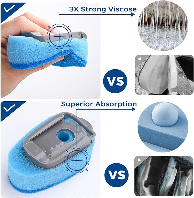 Sponge Dishwand Brush Refills for Scotch-Brite Dishwand - 20 Pack | Non-Scratch Brush Refill, 3X Scrubbing Power