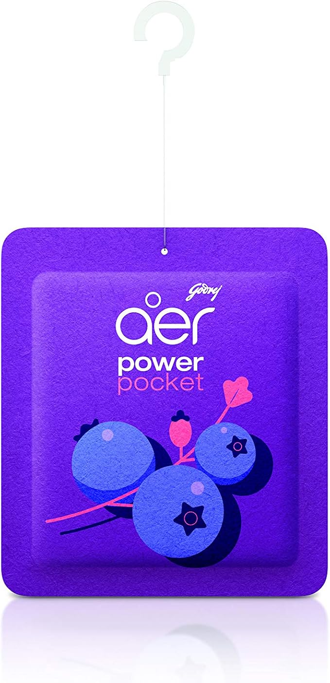 AER Power Pocket Berry Rush Solid Gel Air Freshener, Pack of 6 | Long-lasting solid gel air freshener for the entire home; fresh Berry Rush scent